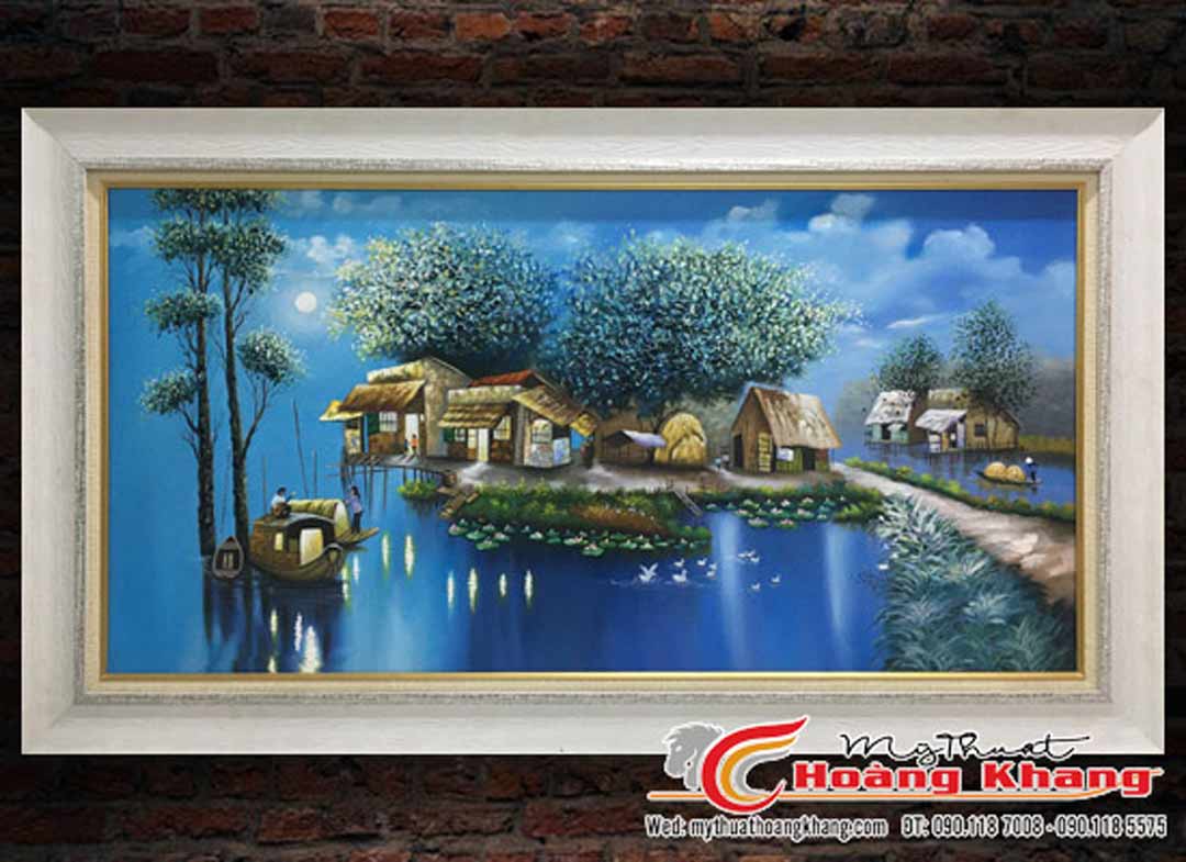 99 bức tranh phong cảnh đồng quê đẹp tại mỹ thuật Hoàng Khang