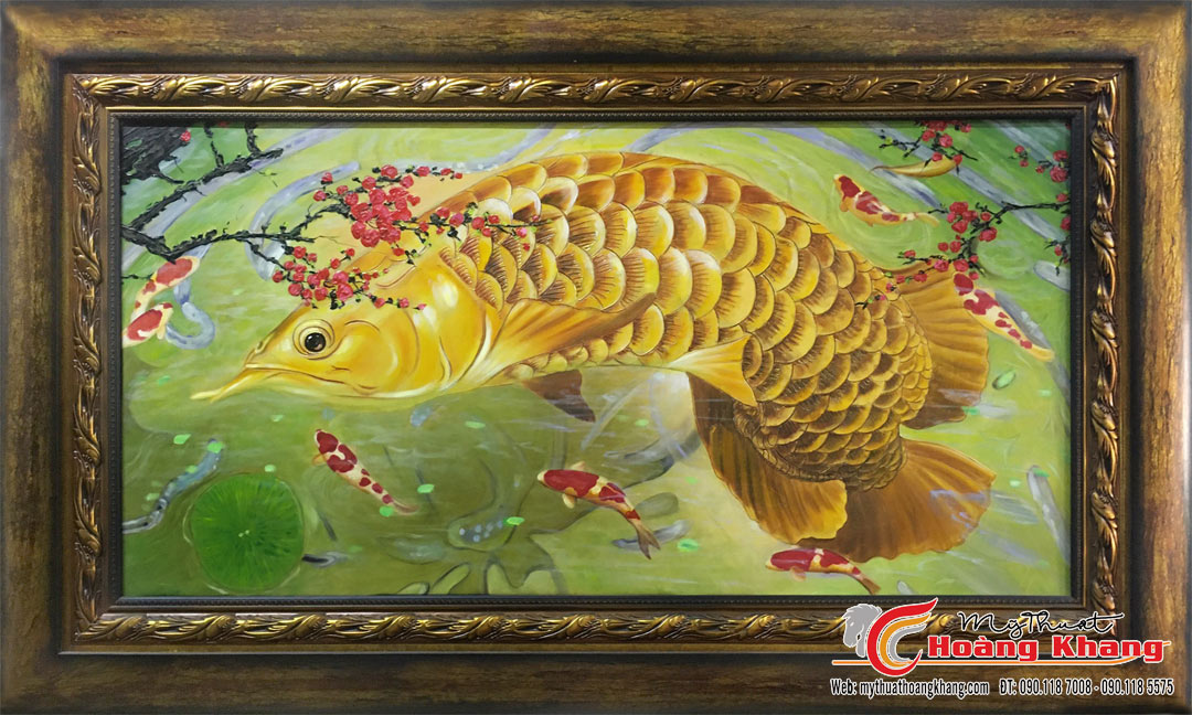 Tranh cá rồng dát vàng là biểu tượng của sự giàu sang, địa vị và quyền lực. Hãy chiêm ngưỡng những công trình nghệ thuật tuyệt đẹp này và cảm nhận vẻ đẹp của chúng.