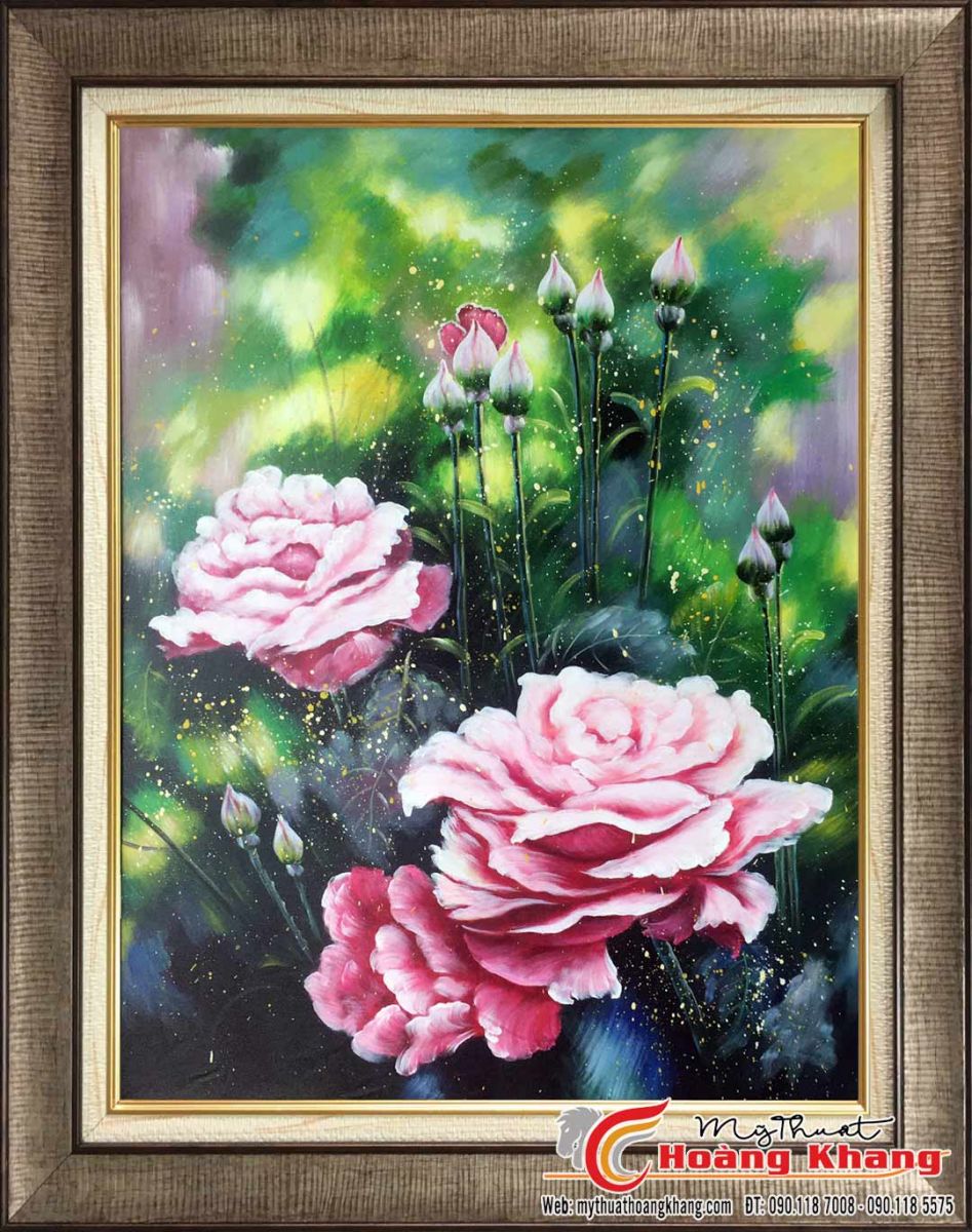 Tranh hoa hồng đẹp nhất - ấn tượng nhất - mythuathoangkhang.com